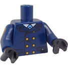 LEGO Dark Blue GCPD Officer Minifig Torso (973 / 88585)