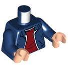 LEGO Mørkeblå Harry Potter (Dark Blå Jakke med Zipper) Minifig Torso (973 / 76382)