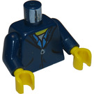 LEGO Donkerblauw Harry Potter Torso met Dark Blauw Armen en Geel Handen (973)