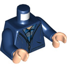 LEGO Donkerblauw Harry Potter Year 2 Muggle Minifig Torso (973 / 76382)