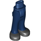 LEGO Donkerblauw Heup met Pants met Zwart Shoes (35584)