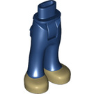 LEGO Dunkelblau Hüfte mit Pants mit Dark Blau Trousers mit dunkelbraunen Schuhen (16985 / 92821)