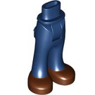 LEGO Donkerblauw Heup met Pants met Reddish Bruin Shoes (35584 / 35642)