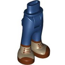 LEGO Dunkelblau Hüfte mit Pants mit Tan Lace Oben boots (35642)