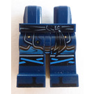 LEGO Tummansininen Lantio ja jalat Ninjago Haarniska jossa Sash ja Knee Straps (3815)