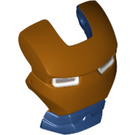 LEGO Dark Blue Iron Man Visor with Iron Legion Gold Face and White Eyes (20628)