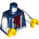 LEGO Donkerblauw Little Rood Riding Kap Minifiguur Torso (973 / 76382)