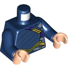 LEGO Donkerblauw Loki Minifig Torso (973 / 76382)