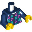 LEGO Donkerblauw Man - Dark Blauw Shirt Minifiguur Torso (973 / 76382)