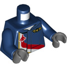 LEGO Donkerblauw Minifiguur Torso (973 / 76382)