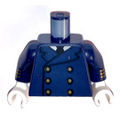 LEGO Bleu foncé Minifig Torse Ferry Captain avec 6 Golden Buttons (973)