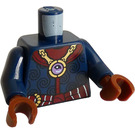 LEGO Ciemny niebieski Minifigurka Tułów Gith Warlock (973)