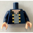 LEGO Dark Blue Minifig Torso with Dark Blue Jacket (973)