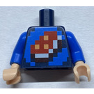 LEGO Dark Blue Minifig Torso with Porkchop Shirt (973)