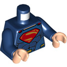 LEGO Dunkelblau Minifigur Torso mit Rot und Gold Superman 'S' Logo (973 / 76382)