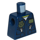 LEGO Dark Blue Minifig Torso without Arms with Decoration (973)