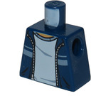 LEGO Donkerblauw Minifiguur Torso zonder armen met Decoratie (973)