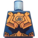 LEGO Dark Blue Minifig Torso without Arms with Hikaru with Golden Armor and Exo-Force Logo (973)