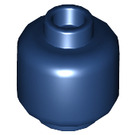 LEGO Dark Blue Minifigure Head (Recessed Solid Stud) (3274 / 3626)