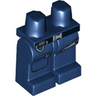 LEGO Dark Blue Minifigure Hips and Legs with Gunbelt, Pocket with Zipper and Black Belt (11974 / 13509)