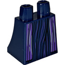 LEGO Bleu foncé Minifigure Skirt avec Purple et Noir Lines (36036 / 104146)