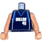LEGO Dark Blue NBA Dirk Nowitzki, 41 Dallas Mavericks Minifigure Torso