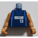 LEGO Donkerblauw NBA Steve Nash, Dallas Mavericks Torso