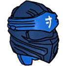 LEGO Dunkelblau Ninjago Wrap mit Blau Headband und Weiß Ninjago Logogram