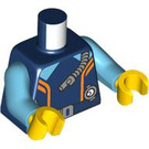 LEGO Donkerblauw Ocean Explorer Diver - Minifig Torso (973 / 76382)