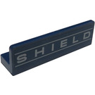LEGO Dark Blue Panel 1 x 4 with Rounded Corners with 'SHIELD' Sticker (15207)