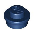 LEGO Donkerblauw Plaat 1 x 1 Rond (6141 / 30057)