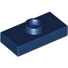 LEGO Dark Blue Plate 1 x 2 with 1 Stud (with Groove) (3794)