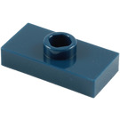 LEGO Dark Blue Plate 1 x 2 with 1 Stud (without Bottom Groove) (3794)