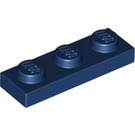 LEGO Donkerblauw Plaat 1 x 3 (3623)