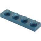 LEGO Donkerblauw Plaat 1 x 4 (3710)