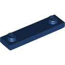 LEGO Donkerblauw Plaat 1 x 4 met Twee Noppen met groef (41740)