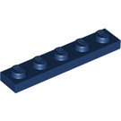 LEGO Donkerblauw Plaat 1 x 5 (78329)