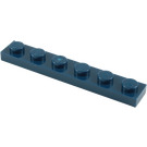 LEGO Dark Blue Plate 1 x 6 (3666)