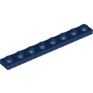 LEGO Donkerblauw Plaat 1 x 8 (3460)