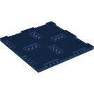 LEGO Dark Blue Plate 16 x 16 x 0.7 with Cutouts (69958)