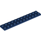 LEGO Donkerblauw Plaat 2 x 12 (2445)