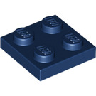 LEGO Donkerblauw Plaat 2 x 2 (3022 / 94148)