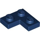 LEGO Dark Blue Plate 2 x 2 Corner (2420)