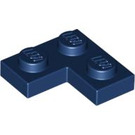 LEGO Donkerblauw Plaat 2 x 2 Hoek (2420)