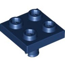 LEGO Donkerblauw Plaat 2 x 2 met Onderkant Pin (Geen gaten) (2476 / 48241)