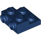 LEGO Dunkelblau Platte 2 x 2 x 0.7 mit 2 Noppen auf Seite (4304 / 99206)