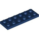 LEGO Dark Blue Plate 2 x 6 (3795)