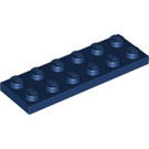 LEGO Donkerblauw Plaat 2 x 6 (3795)