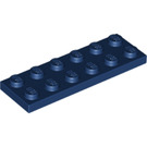 LEGO Donkerblauw Plaat 2 x 6 (3795)