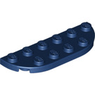 LEGO Dark Blue Plate 2 x 6 with Rounded Corners (18980)